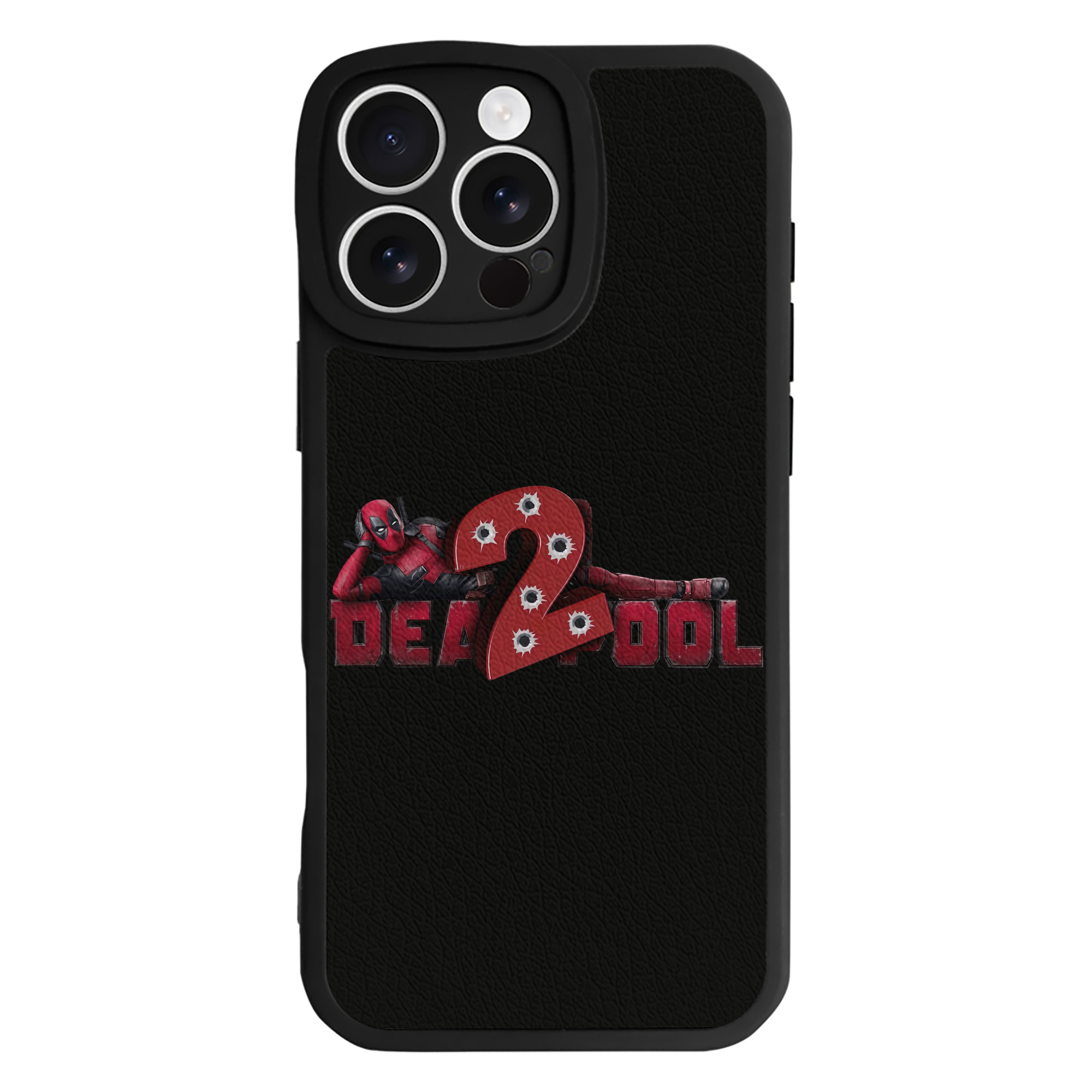 （画像用） Deadpool デッドプール 【iPhone 16シリーズ対応】シリコンスマホケース（レザー調） 材質：シリコン